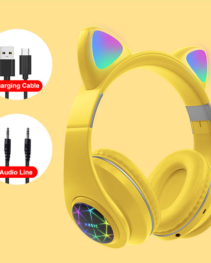 Cat ear wireless sports Bluetooth headset