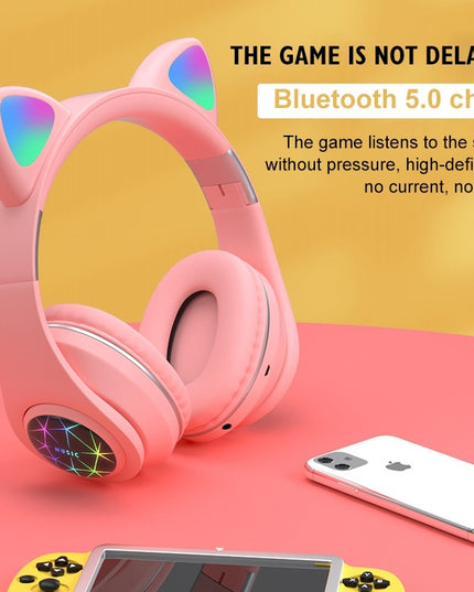 Cat ear wireless sports Bluetooth headset