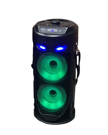 Portable Colorful Dual Horn Cannon With High Power Bluetooth Sound System