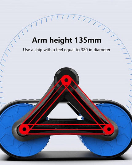 Double Wheel Abdominal Exerciser Women Men Automatic Rebound Ab Wheel Roller Waist Trainer Gym Sports Home Exercise Devices