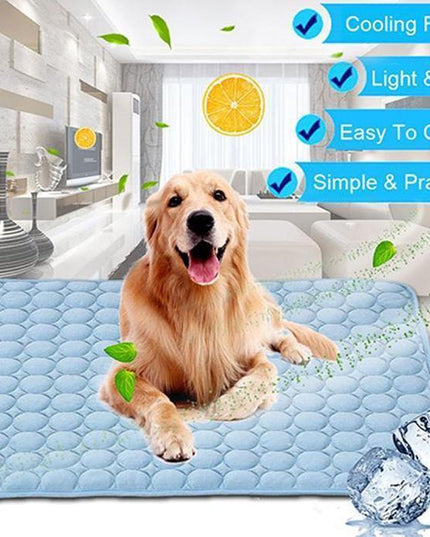 Pet Dog Cat Ice Silk Cold Nest Pad For Cooling In Summer