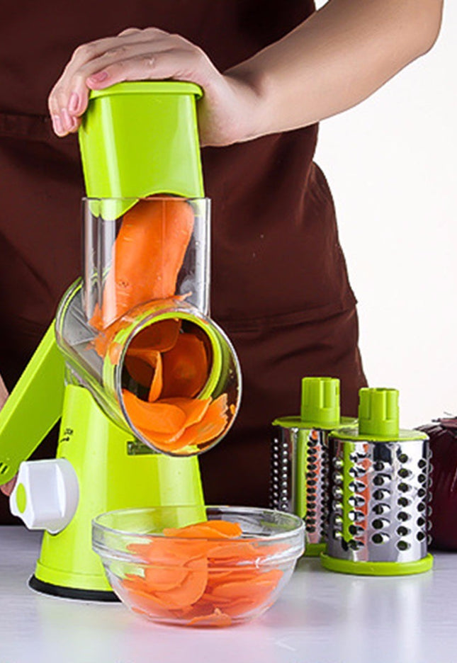 Vegetable Cutter Round Mandoline Slicer Potato Julienne Carrot Grater Cheese