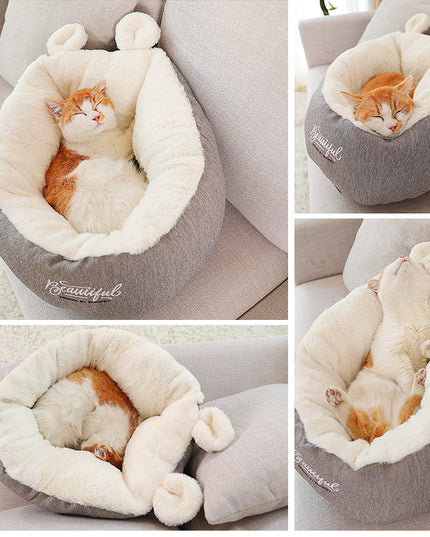 Pet Dog Bed Warming Soft Sleeping Bag Cushion Puppy Kennel