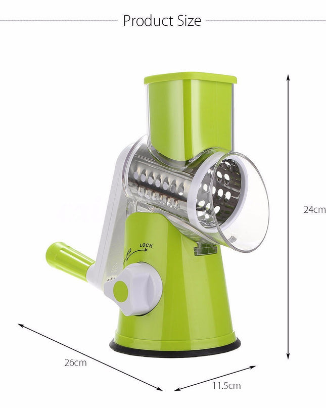 Vegetable Cutter Round Mandoline Slicer Potato Julienne Carrot Grater Cheese