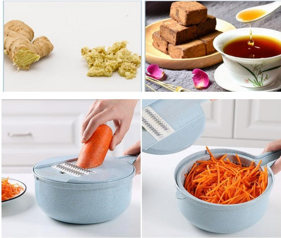 8 In 1 Mandoline Slicer Vegetable Slicer Potato Peeler Carrot Onion Grater