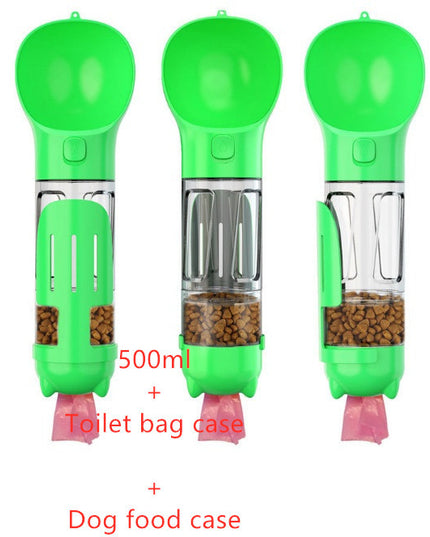 Pet Water Bottle Feeder Bowl Garbage Bag Storage