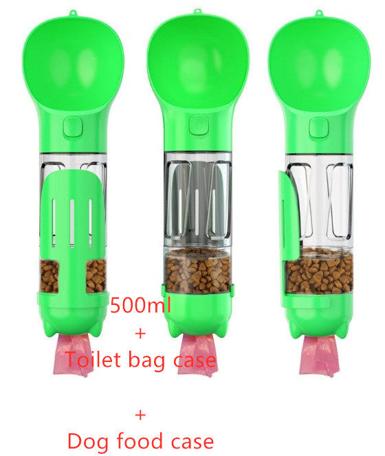 Pet Water Bottle Feeder Bowl Garbage Bag Storage