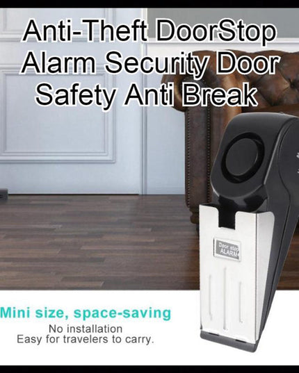 Electronic Burglar Alarm Intelligent Home Security Wedge Door Stop Alarm System Device Hotel Intruder Alert Detection