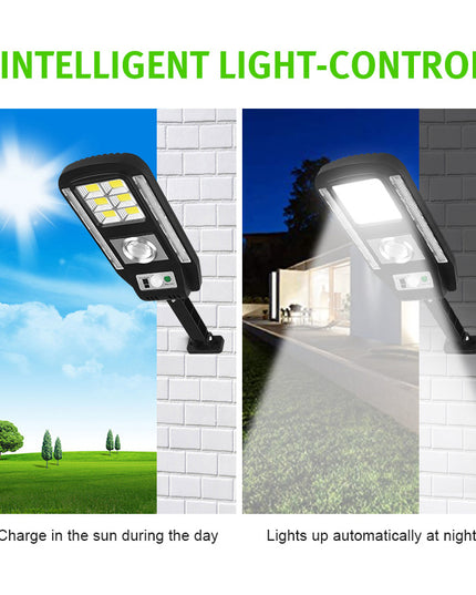 Outdoor Solar Street Light With Colorful Warning