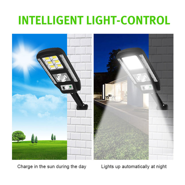 Outdoor Solar Street Light With Colorful Warning