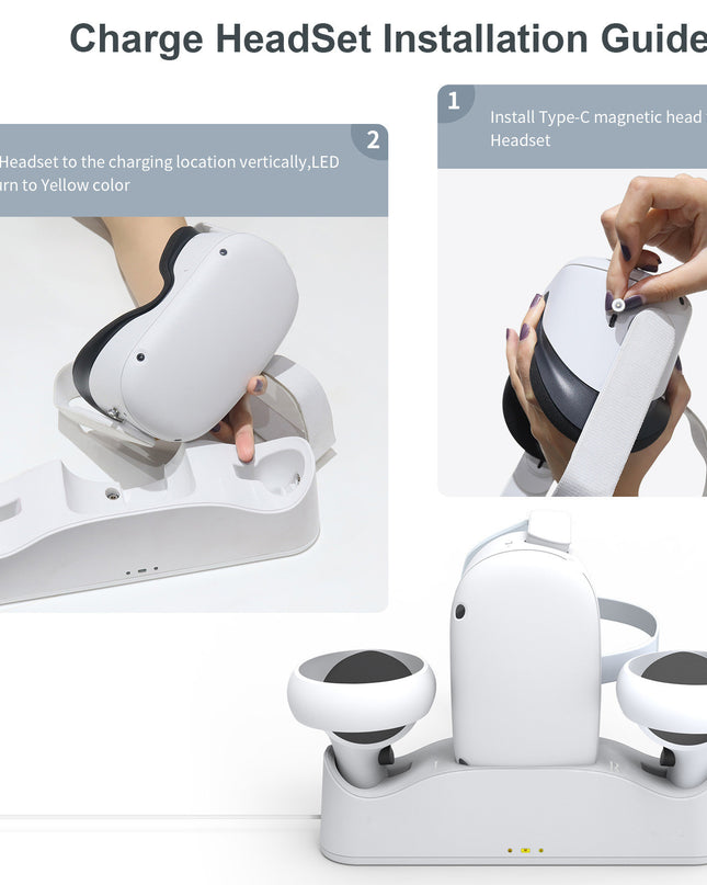 VR Glasses Handle Magnetic Charging Base