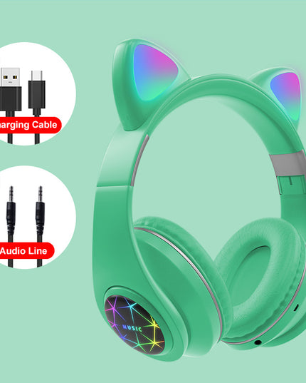 Cat ear wireless sports Bluetooth headset