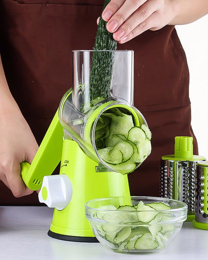 Vegetable Cutter Round Mandoline Slicer Potato Julienne Carrot Grater Cheese