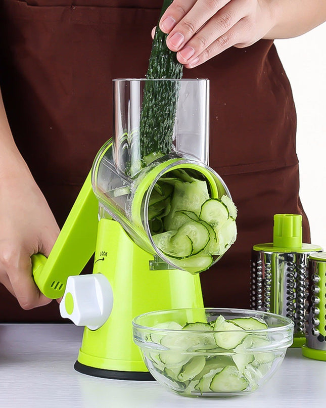 Vegetable Cutter Round Mandoline Slicer Potato Julienne Carrot Grater Cheese