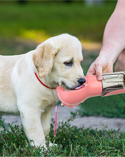 Pet Water Bottle Feeder Bowl Garbage Bag Storage