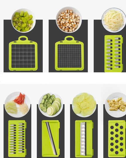 Multifunctional Vegetable Cutter Home Kitchen Slicing And Dicing Fruit Artifact