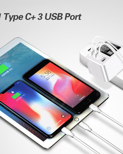 4-port charger travel charging head