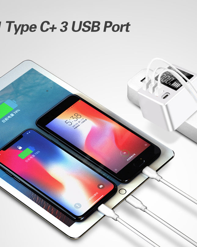 4-port charger travel charging head