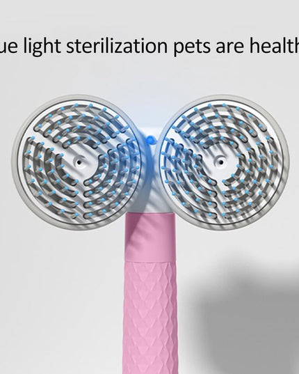 Pet Cat Brush Dog Slicker Brush Double-headed Negative Ion One-button Self Cleaning Dog Cat Hair Removal Pets Products