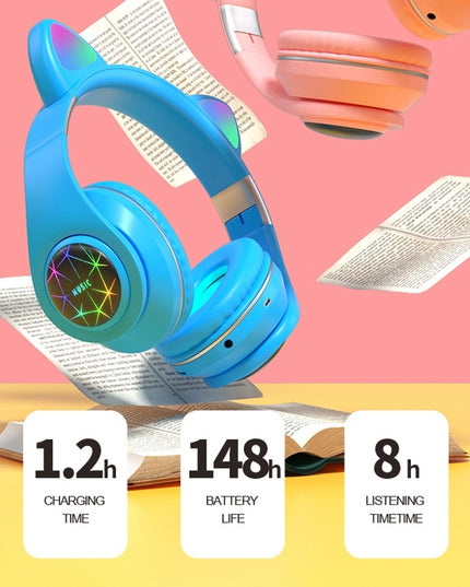 Cat ear wireless sports Bluetooth headset