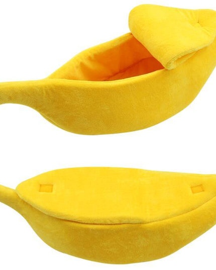 Pet House Dog Bed Banana Shape Dog House Cute Pet Kennel Nest Warm Dog Sofas Sleeping Bed