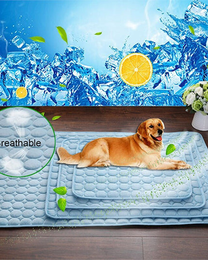 Pet Dog Cat Ice Silk Cold Nest Pad For Cooling In Summer