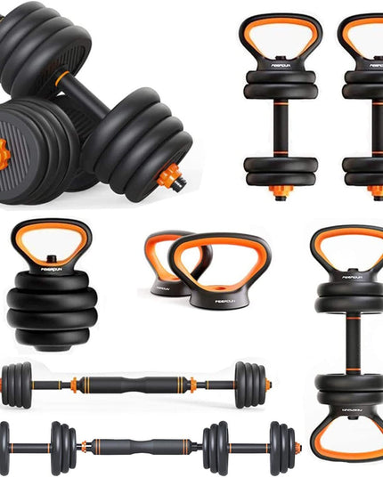 Dumbbells Kettlebells, Barbells Multifunctional Combination Six In One