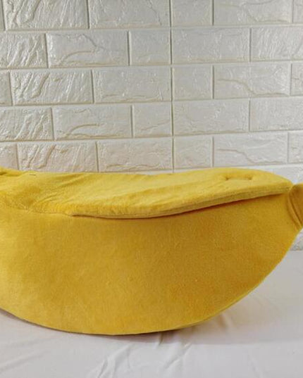 Pet House Dog Bed Banana Shape Dog House Cute Pet Kennel Nest Warm Dog Sofas Sleeping Bed