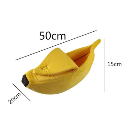 Pet House Dog Bed Banana Shape Dog House Cute Pet Kennel Nest Warm Dog Sofas Sleeping Bed