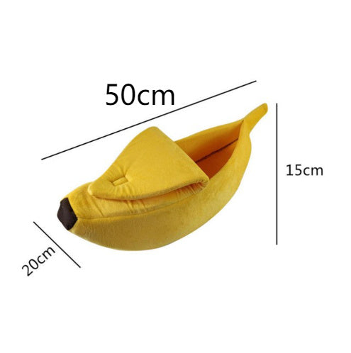 Pet House Dog Bed Banana Shape Dog House Cute Pet Kennel Nest Warm Dog Sofas Sleeping Bed