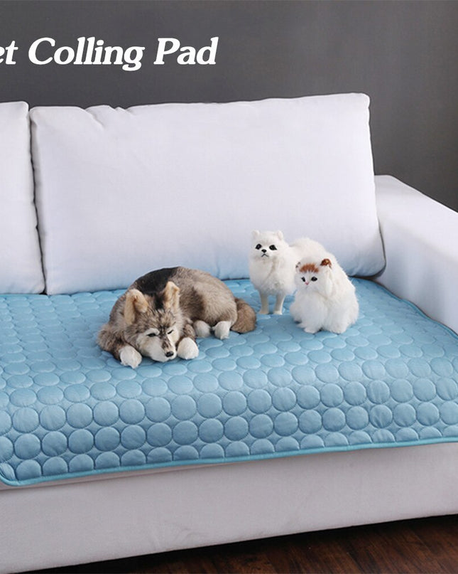 Pet Dog Cat Ice Silk Cold Nest Pad For Cooling In Summer