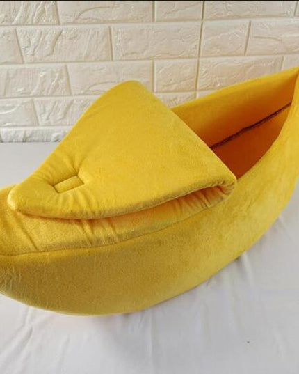 Pet House Dog Bed Banana Shape Dog House Cute Pet Kennel Nest Warm Dog Sofas Sleeping Bed