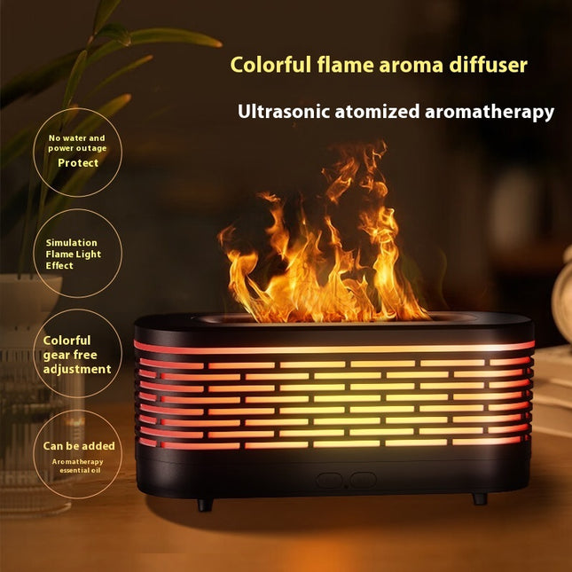 Mini Simulation Flame Ultrasonic Aroma Diffuser Domestic Humidifier