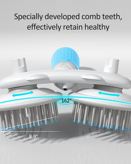 Pet Cat Brush Dog Slicker Brush Double-headed Negative Ion One-button Self Cleaning Dog Cat Hair Removal Pets Products