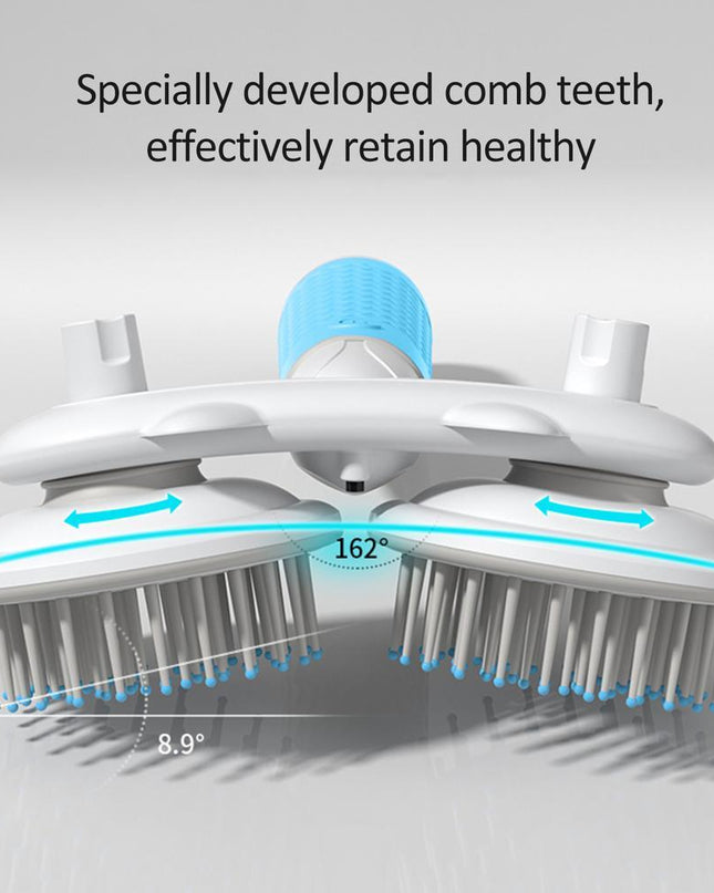 Pet Cat Brush Dog Slicker Brush Double-headed Negative Ion One-button Self Cleaning Dog Cat Hair Removal Pets Products