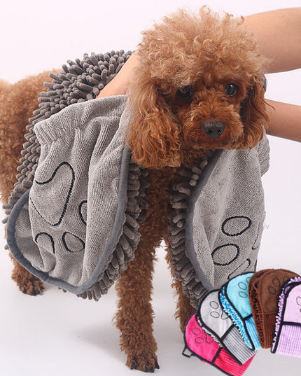 Dog Bathrobe Microfiber Bath Towels Quick-Drying