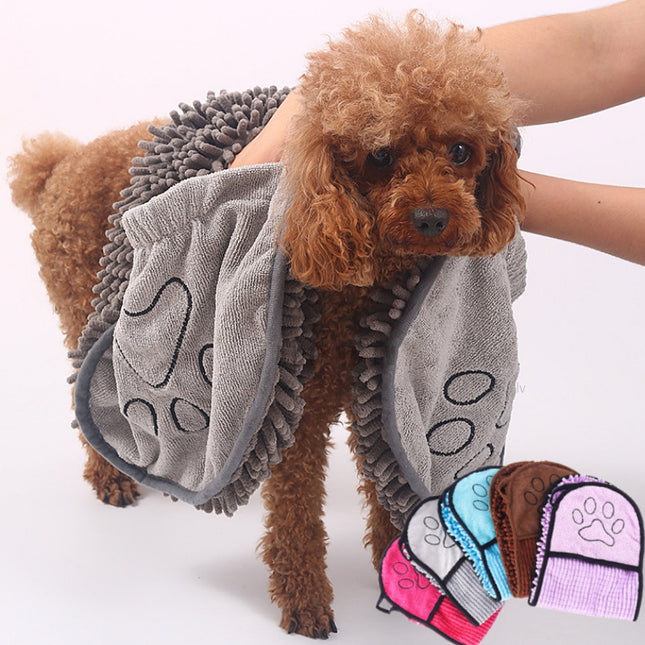 Dog Bathrobe Microfiber Bath Towels Quick-Drying