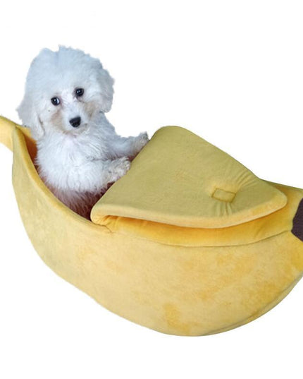 Pet House Dog Bed Banana Shape Dog House Cute Pet Kennel Nest Warm Dog Sofas Sleeping Bed