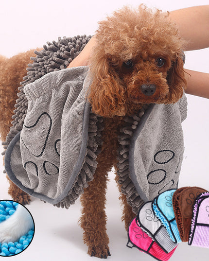 Dog Bathrobe Microfiber Bath Towels Quick-Drying