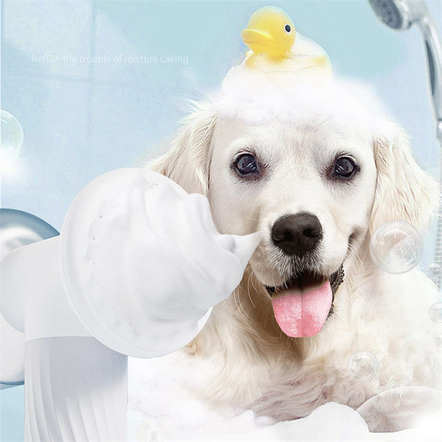 Automatic Foaming Dog Cat Bath Brush