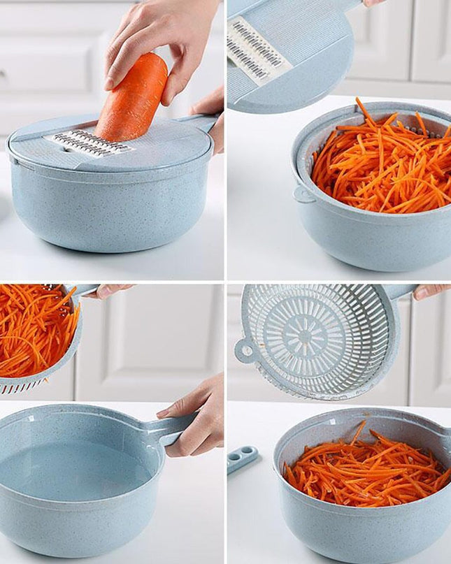 8 In 1 Mandoline Slicer Vegetable Slicer Potato Peeler Carrot Onion Grater