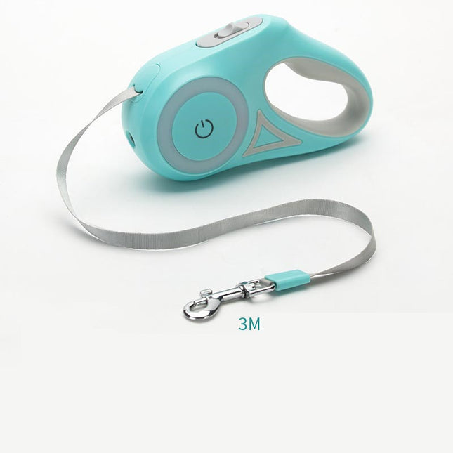 Dog Leash Retractable Leash And Dog Collar Spotlight Automatic