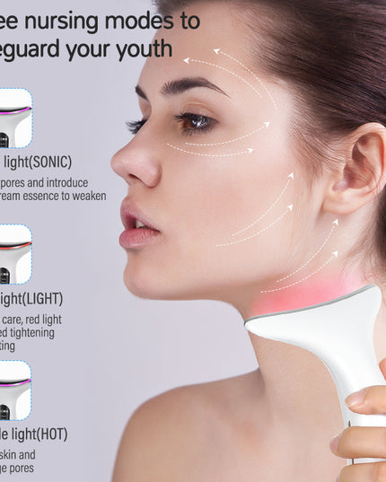 EMS Color Light Multifunctional Face Neck Beauty Apparatus