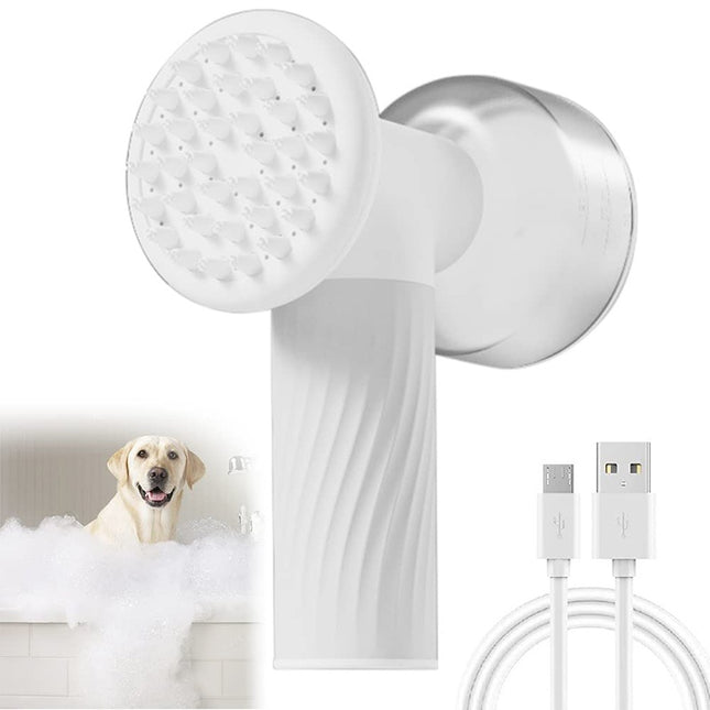 Automatic Foaming Dog Cat Bath Brush