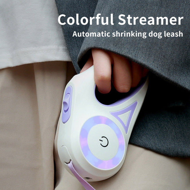 Dog Leash Retractable Leash And Dog Collar Spotlight Automatic