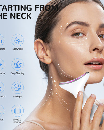 EMS Color Light Multifunctional Face Neck Beauty Apparatus