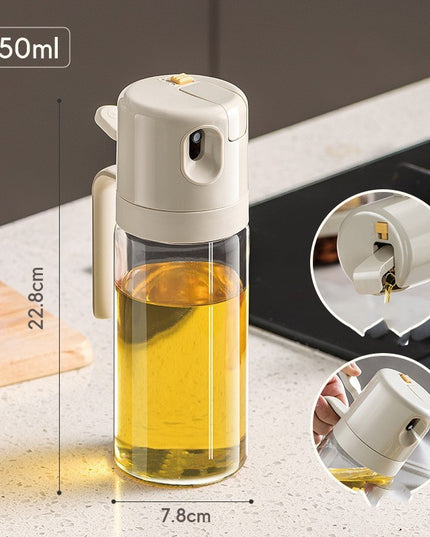 2 In 1 Oil Sprayer Bottle BBQ Cooking Oil Dispenser