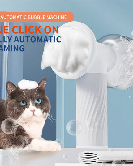 Automatic Foaming Dog Cat Bath Brush