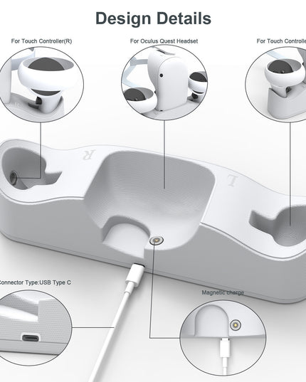 VR Glasses Handle Magnetic Charging Base